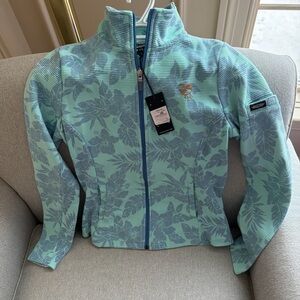 NWT Nemacolin Straight Down Women’s Floral Pattern Full Zip Golf Jacket